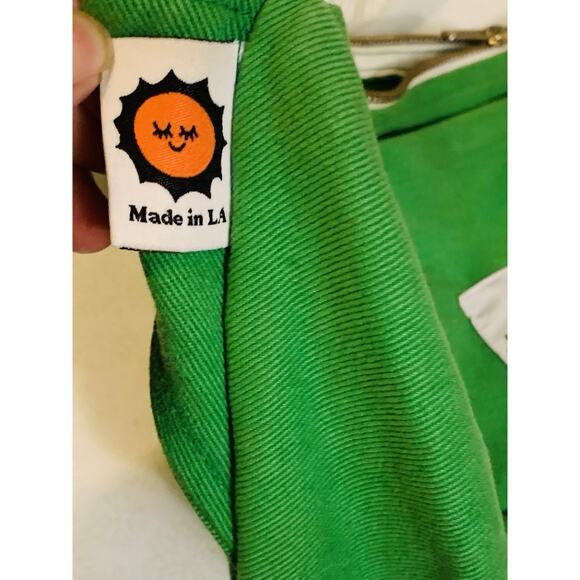 Big Bud Press Hip Fanny Pack Bum Crossbody Green Canvas Made in LA - Picture 4 of 8